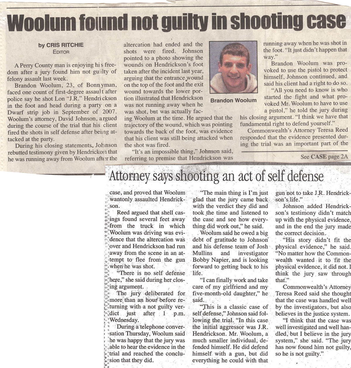 Woolum Found Not Guilty In Shooting Case