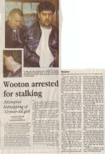 Wooton Arrested For Stalking